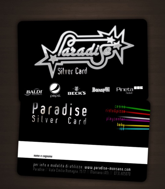 Paradise Silver Card